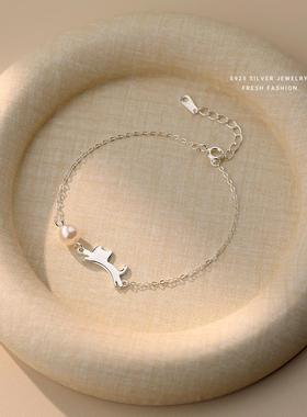 小众设计感红色爱心手链