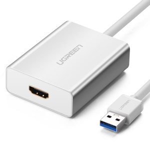 绿联usb3.0转hdmi转换器外置显卡转接头hdmi口高清线电脑多屏扩展