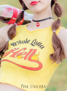 CHOCKER肥宅水吊坠黑色网红项圈