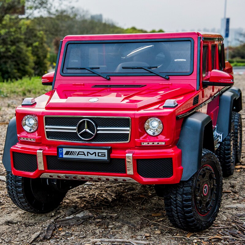 奔驰大g儿童车6x6越野可坐电动车 希蔻儿童电动车