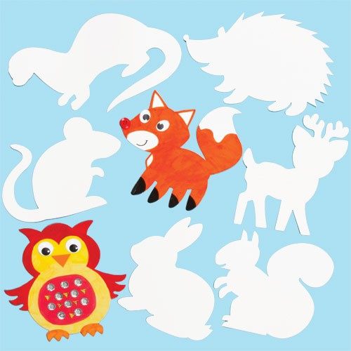 儿童手工DIY上色彩绘涂鸦白卡纸动物幼儿园白模填色纸质玩具24片,淘宝优惠券,粉丝福利购,淘宝优惠卷