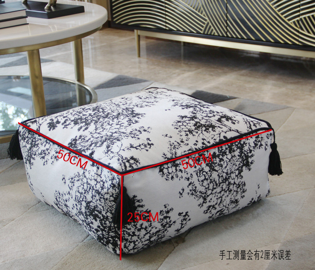 网红墩子凳子中式矮凳蒲团垫懒人坐垫可拆洗豆袋泡沫颗粒蒲团轻奢