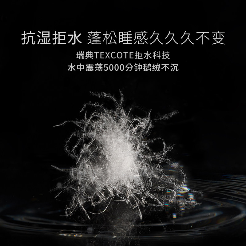 希尔顿官方酒店95白鹅绒枕头蓬松枕芯羽绒枕成人护颈椎睡枕成人,淘宝优惠券,粉丝福利购,淘宝优惠卷