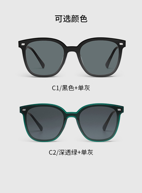 AOJO防紫外线圆框男女通用墨镜