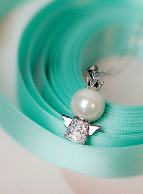 捡漏~钥匙爱心雏菊字母心跳项链哆啦A梦白贝母钛钢18K玫瑰金纯银