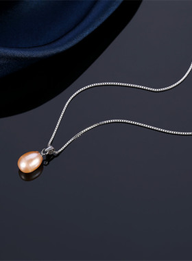 淡水珍珠项链女925的森系吊坠