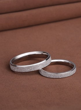 周九九925银饰品情侣戒指韩版