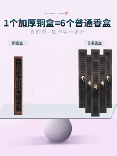 青沉卧式卧香炉卧香盒纯铜香炉熏香线香炉香插香座家用沉香线香盒 - 图1