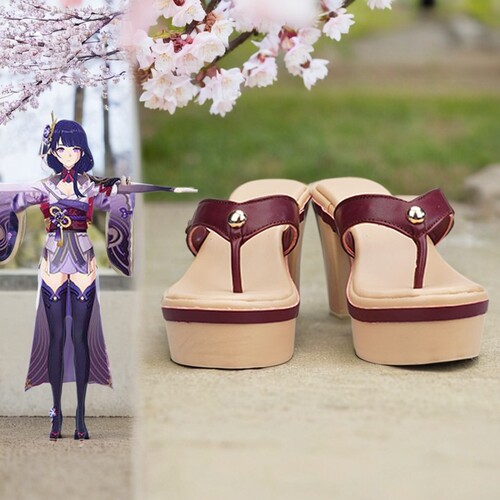 原神雷神雷电将军巴尔cos鞋cosplay鞋 - 图1