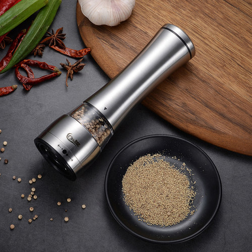 西来美不锈钢胡椒研磨器椒花椒胡椒粉神器旋转式胡椒磨手动研磨瓶 - 图3