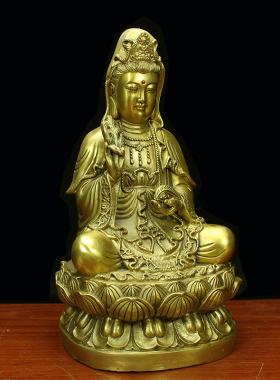 眼光娘娘佛像摆件纯铜包邮