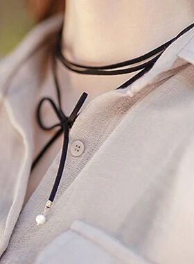 Black Lace Choker Tattoo Necklace Gothic Punk Velvet Long Pe