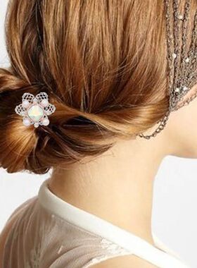 Flowers Hairpin Snap Sliver Pendant Fit 12MM Snaps Style Jew