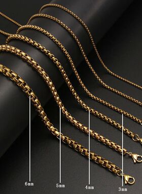 316L Stainless Steel Thick Chain Necklace For Men Women Neck