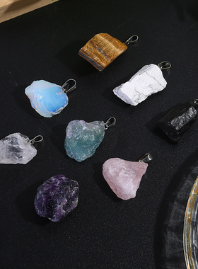 Natural Druzy Agates Pendants Charms Irregular Shape Stone D