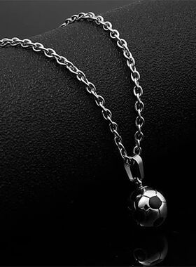 Trendy Football Link Chain Soccer Charm Necklace Pendant Gol