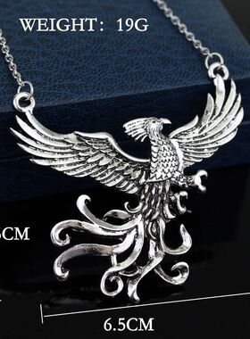 Phoenix Chinese Legend Undead Bird Pendant Necklace Paper Bo