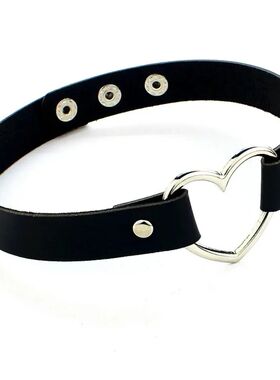 New Black Multi Color Punk Collar Necklace Sexy PU Leather H
