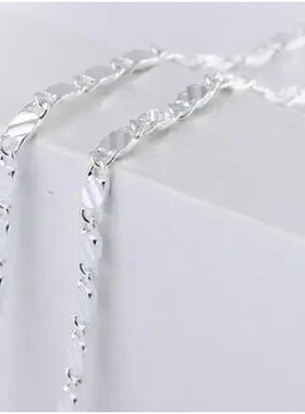 Gold flat Clavicle chains Necklaces for Men Women wedding Je