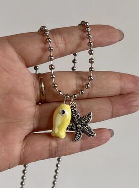 Colored Fish Necklace Stainless Steel Jewelry for Men Women