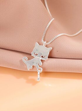 New Simple Creative Cute Kitten And Fish Jewelry Fashion Ani