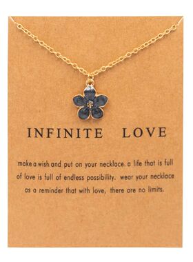 New Trendy Fashion Gold Color Alloy Cute Flower Infinite Lov