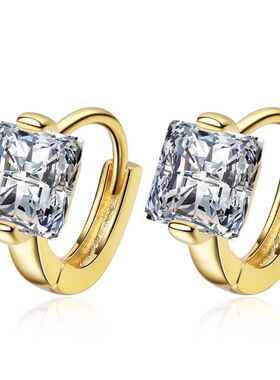 Hot Earrings Zircon For Women Exquisite Student Girlfriend J