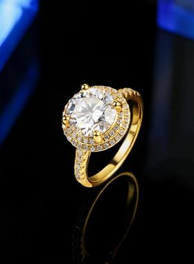 Silver 9K Gold 14K Gold 2 Carat 3Carat 5Carat 1Carat Moissan