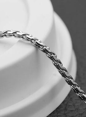 Fashion Stainless Steel S-shaped Chain Titanium Steel Neckla