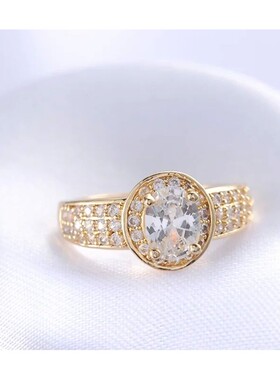 Luxury AAA Cubic Zirconia Wedding Rings Jewelry Mosaic Rhine