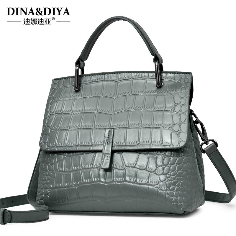 真皮女士2022新款潮大容量感斜挎包 迪娜迪亚女士包袋