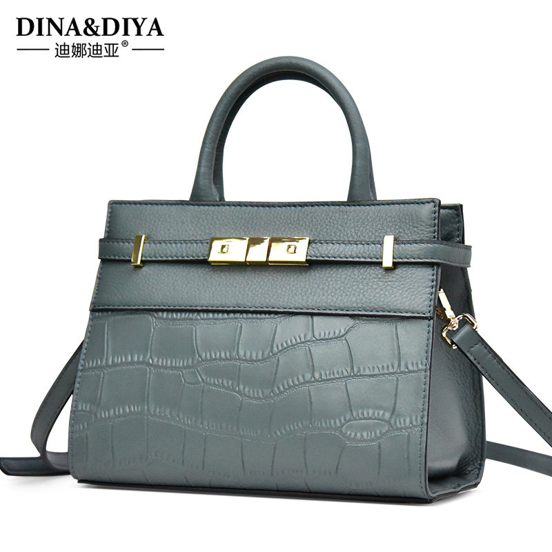 真皮女包2022新款夏季轻奢感斜挎包 迪娜迪亚女士包袋