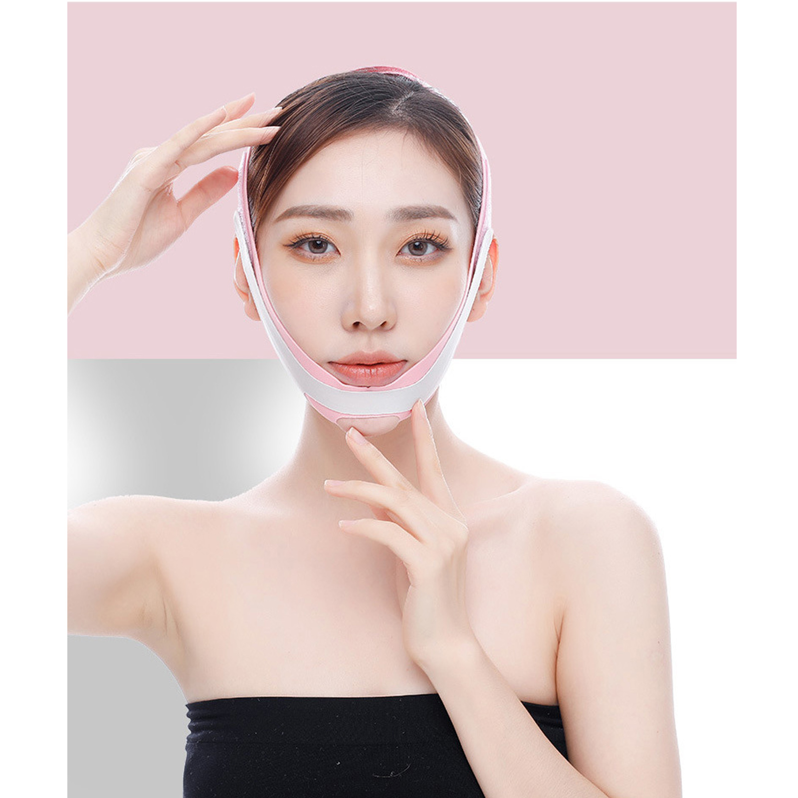 Face Slimming Bandages Women Chin Cheek Slim Lift Up Mask V - 图2