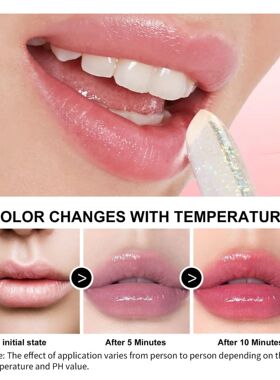 Color Changing Lipstick,Red Pink PH Mood Long Lasting Labial