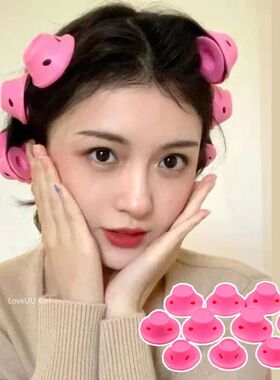5/10/20pcs Soft Rubber Silicone Heatless Hair Curler Twist H