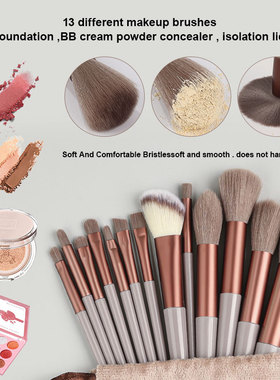 13PCS Makeup Brushes Set Eye Shadow Foundation Women