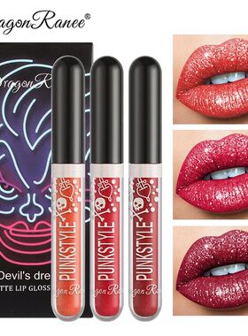 3pcs Lipstick Set – Waterproof Diamond Shimmer Sexy Matte B