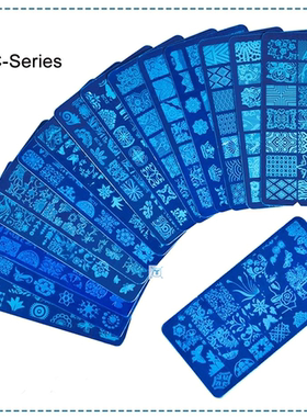 1 Set Nail Art Stamp Plate Leaf Flower Dreamcatcher