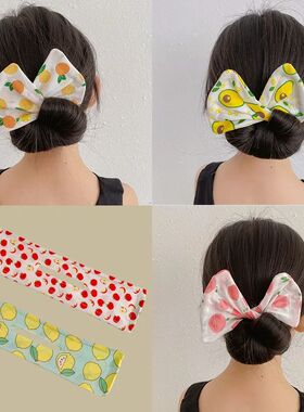 Cute Lemon Hair Twist Styling Clip Stick Bun Makers Women Gi