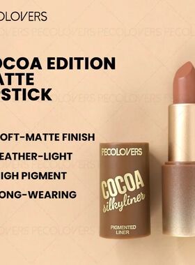 Elegant Lip Makeup Look - 1Pc Reddish Brown Lipstick Velvet