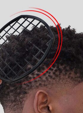 Net?shape Design Men Afro Curly Hair Comb Dreadlocks Tin Foi