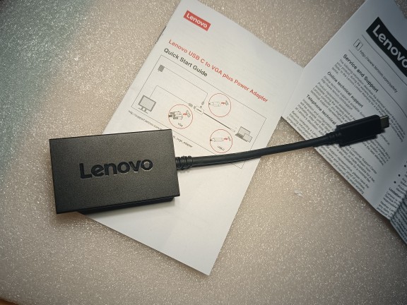 Lenovo 联想原装转接头USB-C/Type-C转VGA转HDMI转DP接线转接器 - 图3