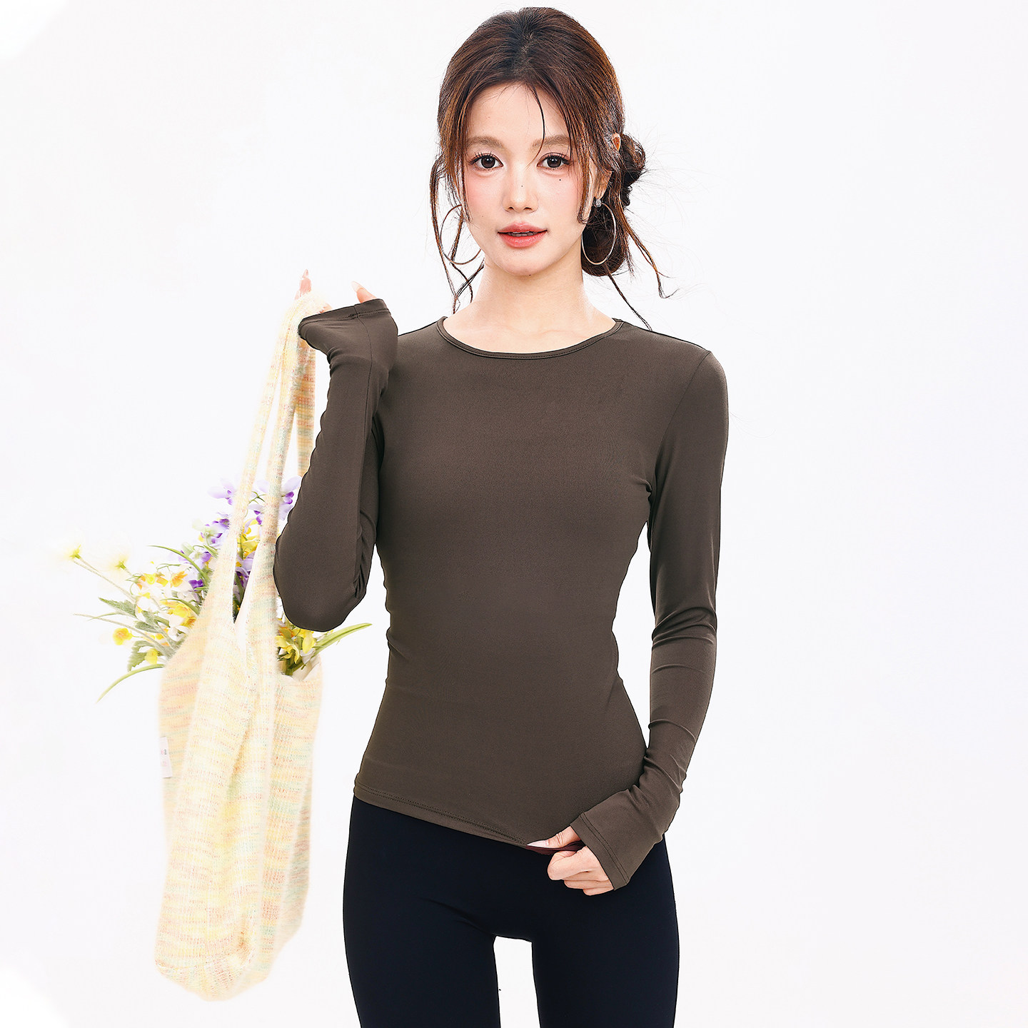 奔跑吧卡卡运动上衣女紧身蛋白衣健身服T恤长袖秋季跑步瑜伽服女,淘宝优惠券,粉丝福利购,淘宝优惠卷