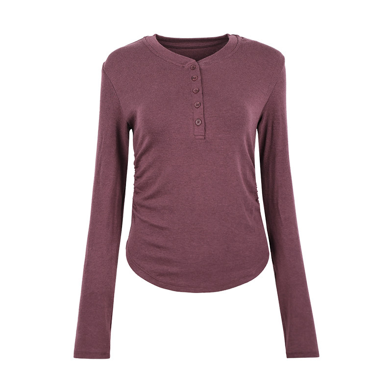 奔跑吧卡卡长袖超显瘦T恤收腰秋冬内搭瑜伽服训练普拉提健身服女,淘宝优惠券,粉丝福利购,淘宝优惠卷