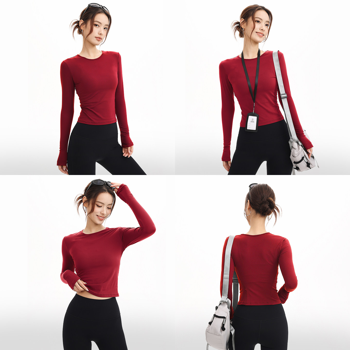 奔跑吧卡卡运动上衣女紧身蛋白衣健身服T恤长袖秋季跑步瑜伽服女,淘宝优惠券,粉丝福利购,淘宝优惠卷