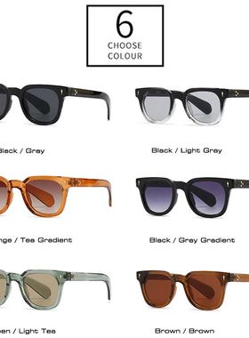Retro Square Men Rivets Sunglasses Shades UV400 Fashion Wome