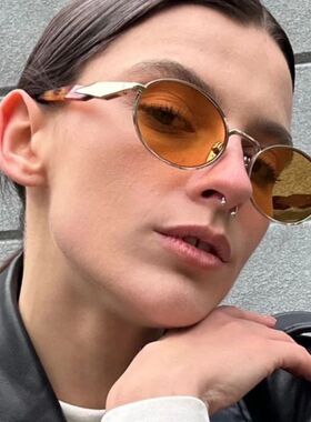 New Sunglasses Women Metal Sun Glasses Fashion Retro Men Des