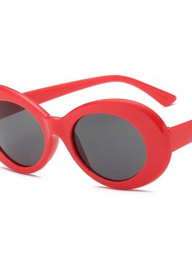 New Goggle Kurt Cobain Glasses Oval Women Sunglasses Ladies