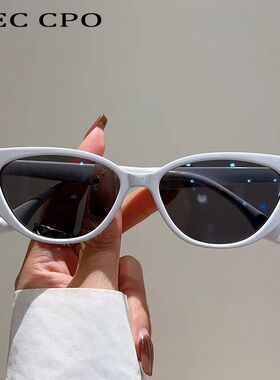 Small Frame Cat Eye Sunglasses Women Fashion Leopard Color S