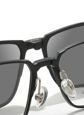 3In1 Pure Titanium Full Rim Square Men Glasses Frame With Po